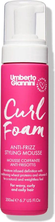 Umberto Giannini Curl Foam Anti-Frizz Styling Mousse 200ml