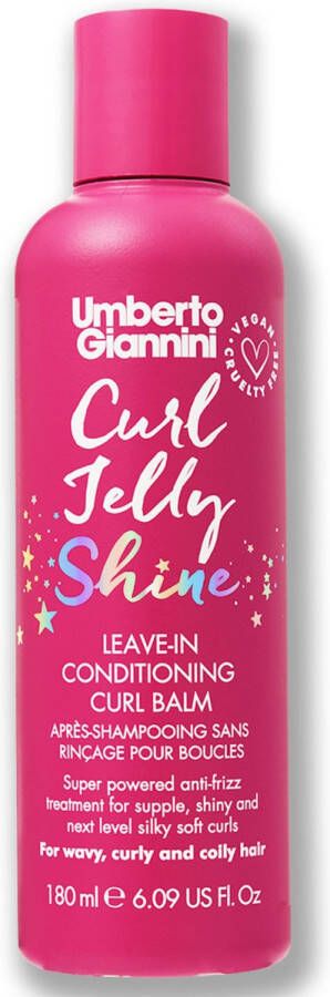 Umberto Giannini Curl Jelly Shine Leave-In Conditioner 180ml NEW