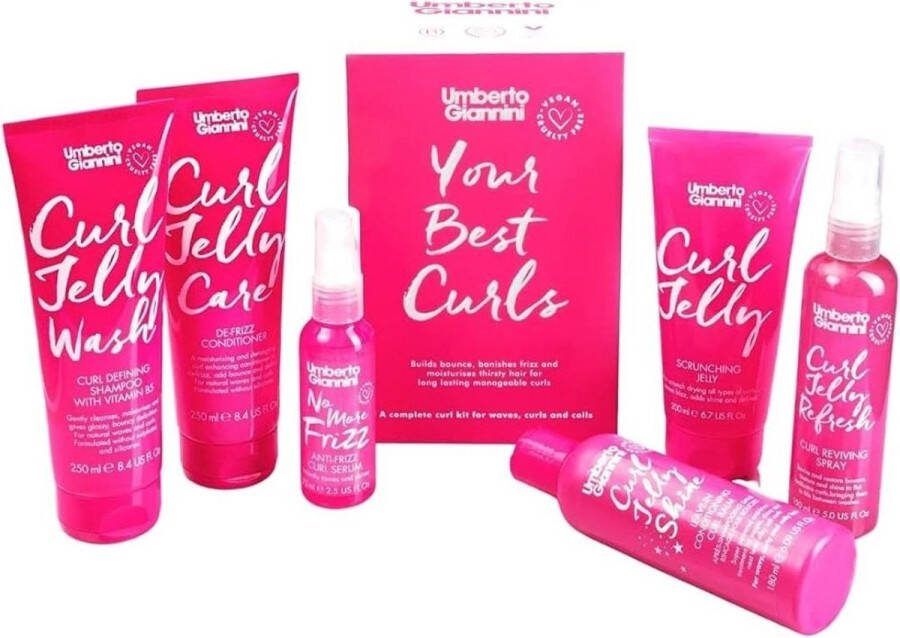 Umberto Giannini Curl Your Best Curls Kit Haarverzorgingsset Umb erto Giannini Curl Jelly