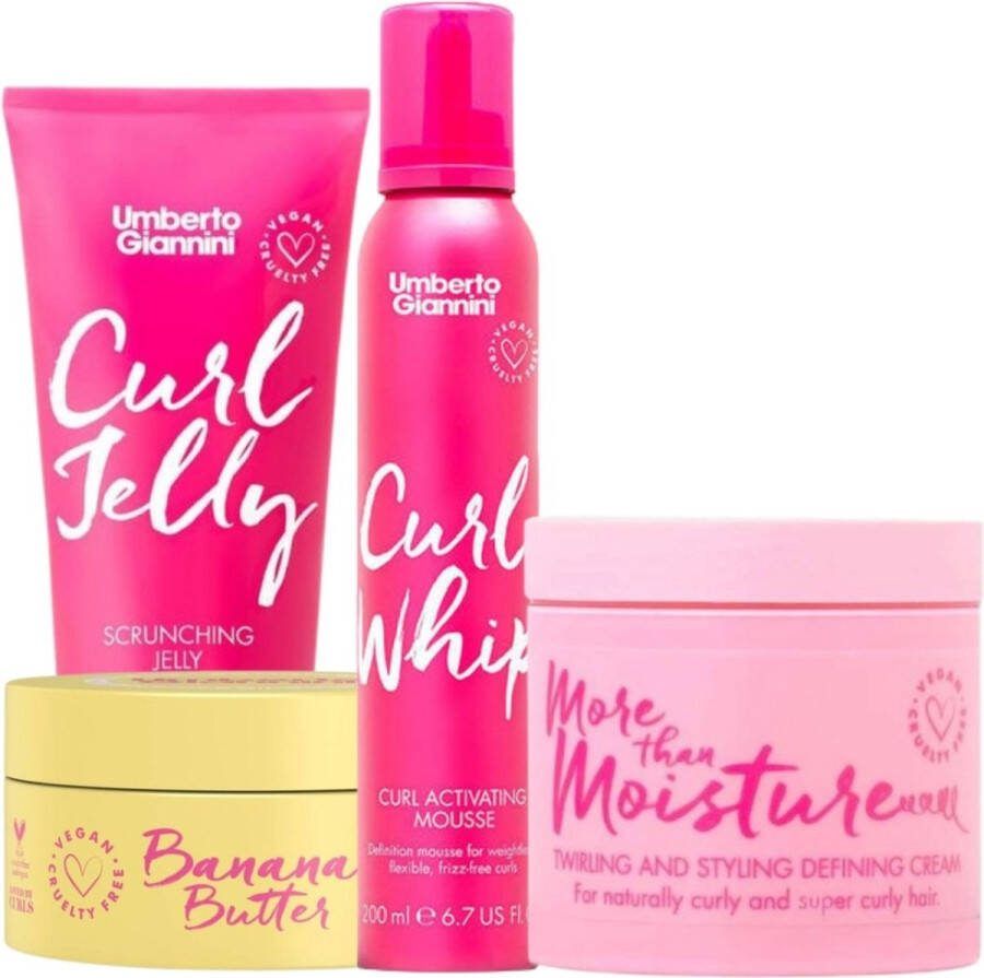 Umberto Giannini Curl Styling Set 4x200ml