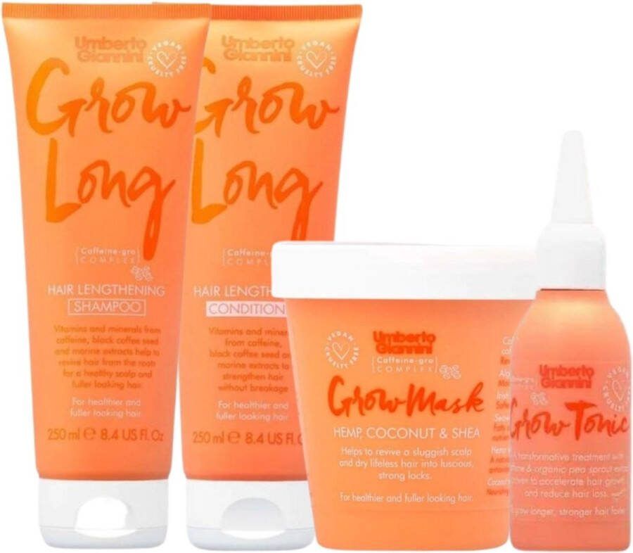Umberto Giannini Grow Longer Set 250+250+230+75ml