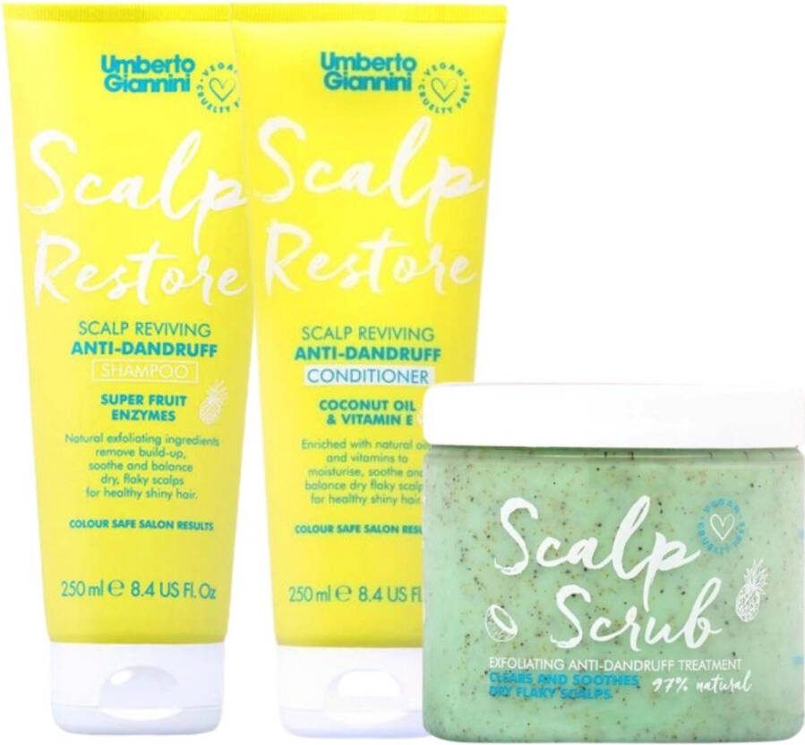 Umberto Giannini Scalp Restore Set 250+250+200ml