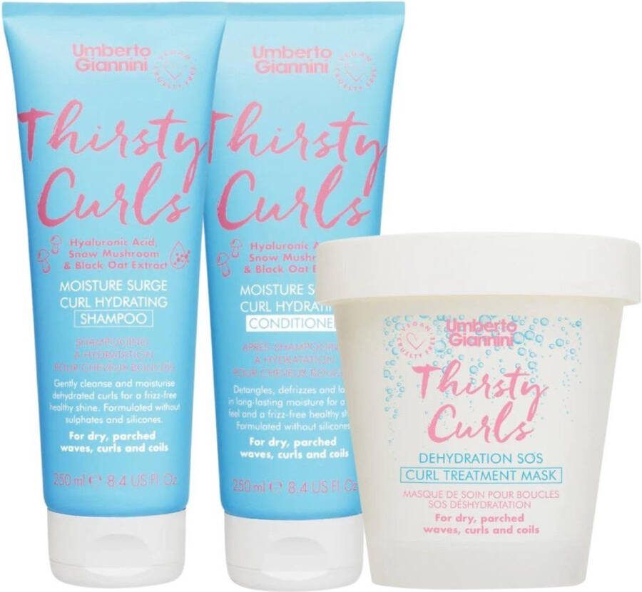 Umberto Giannini Thirsty Curls Set 250+250+230ml