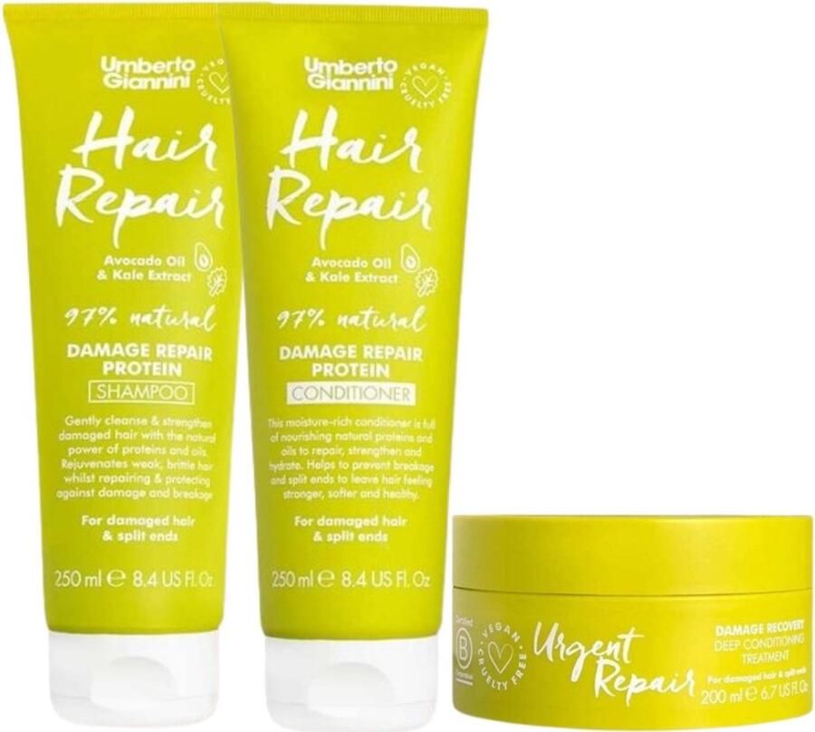 Umberto Giannini Hair Repair Set 250+250+200ml