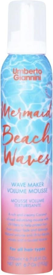 Umberto Giannini Mermaid Beach Waves Wave Mker Volume Mousse 200ml