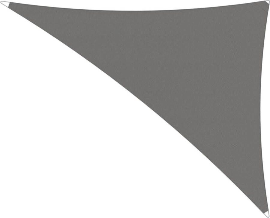 Umbrosa Compleet pakket: Ingenua schaduwdoek driehoek 5x5x5 m solidum grey met bevestigingsset en buitendoekreiniger