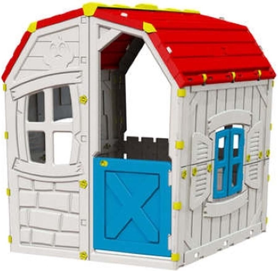 UNBRAND speelhuisje voor buiten Speelhuis speelhuisje Kinderspeelhuis 88x104x105 cm speelhuisjes Kunststof