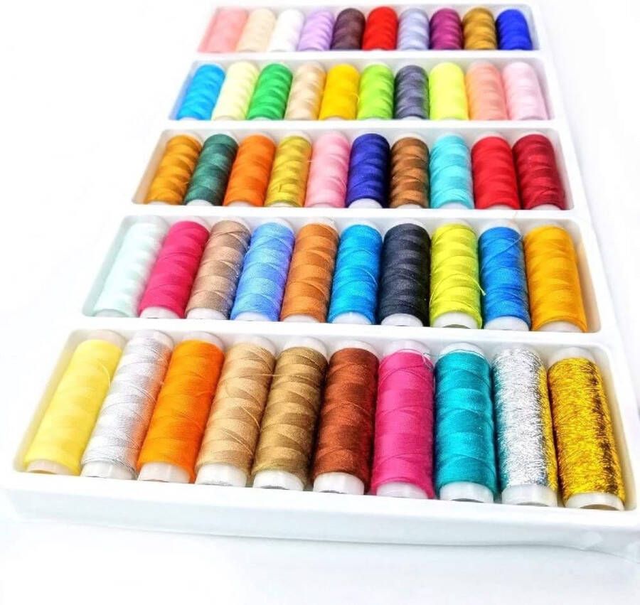 Unbranded 50 polyester naaigaren 137 meter voor elke kleur voor naaimachine en met de hand naaien