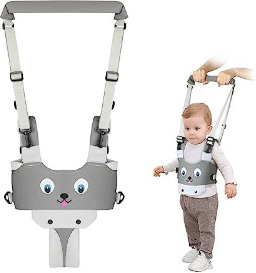 Unbranded Baby Loopwagen met Veiligheidsslot en Magische Stickers (Grijs)