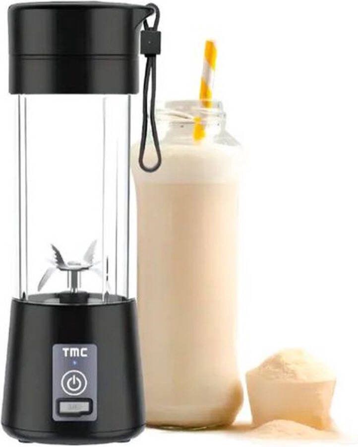 Unbranded Draagbare Blender to go Portable Blender Smoothie maker Draadloos Zwart Smoothies