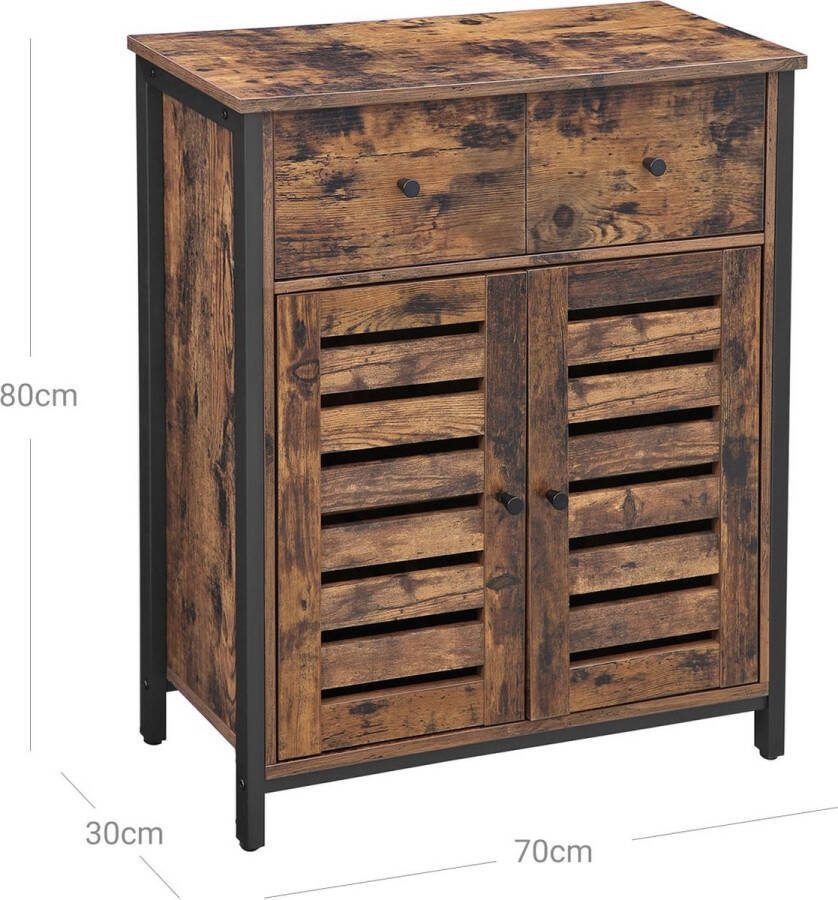 Unbranded Dressoir kasten Industrieel Consoletafel Gangtafel Bijzettafel 70x30x80cm