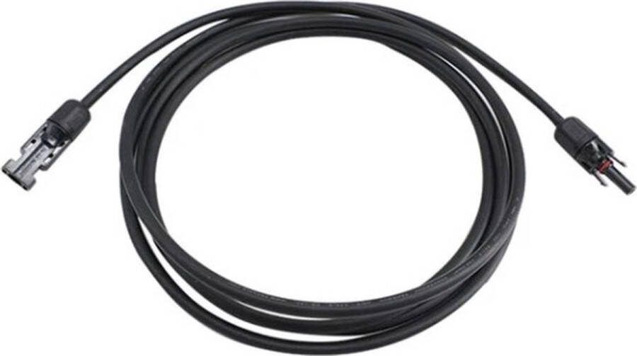 Unbranded Germat Solar kabel 4mm Zwart Lengte : 2 meter Zonnepanelen kabel Solar kabel met connector