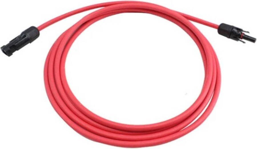 Unbranded Germat Solar kabel 6mm Rood Lengte : 1 meter Zonnepanelen kabel Solar kabel met connector