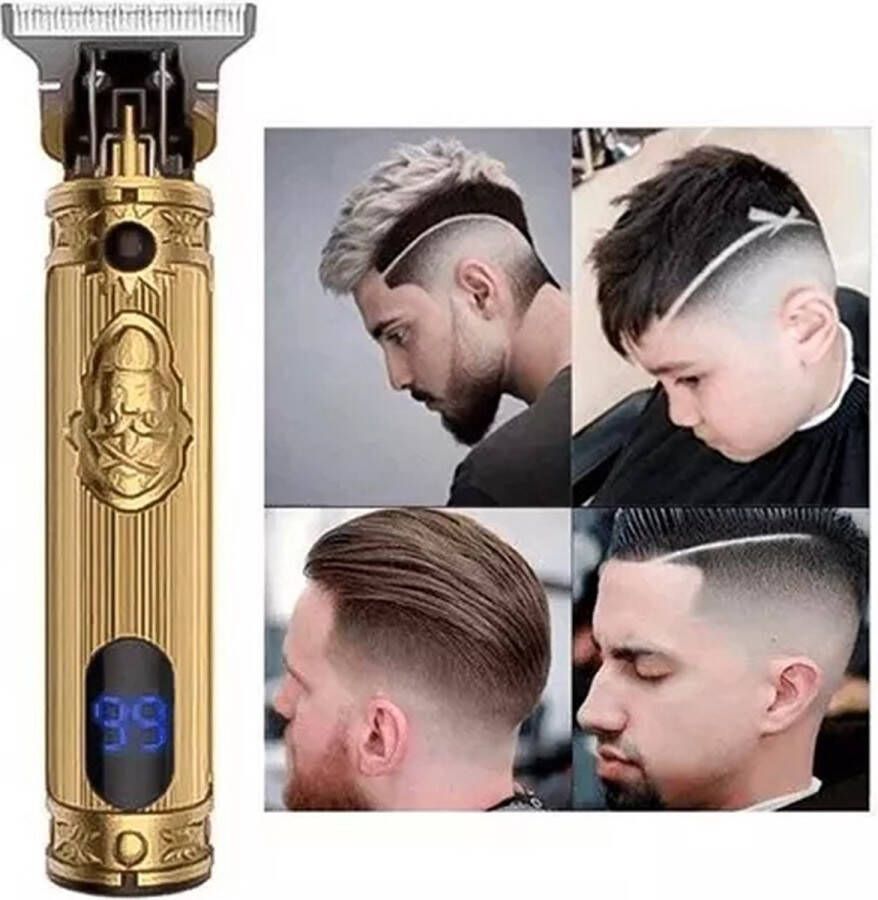 Unbranded Gouden (goudkleurig) BaardTrimmer trimmer Tondeuse Baard Schaamstreek Schaamhaar Oksel Hoofdhaar Tondeuze Tondeuses Gold