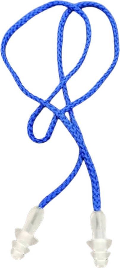 Unbranded Herbruikbare Oordoppen Met koord Blauw doorzichtig Geluidsdemping Gehoorbescherming