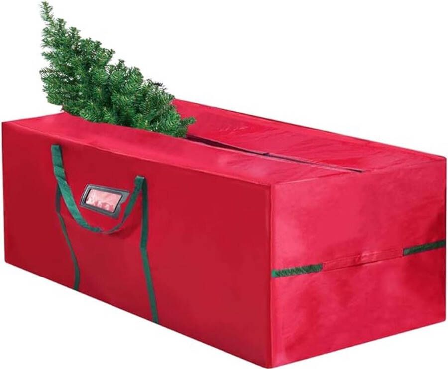 Unbranded Kerstboomtas 600D Oxford-weefsel Weihnachtsbaum transporttas met draaggreep dubbele ritssluiting voor bomen tot 210 cm opbergtas voor tuinkussens