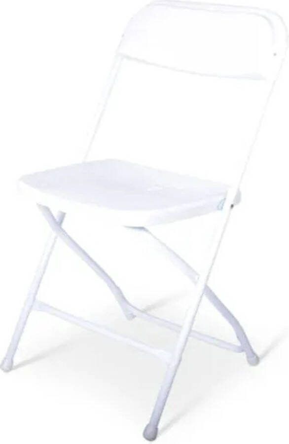 Unbranded Klapstoelen Vouwstoel Set van 8 Meubilair Wit