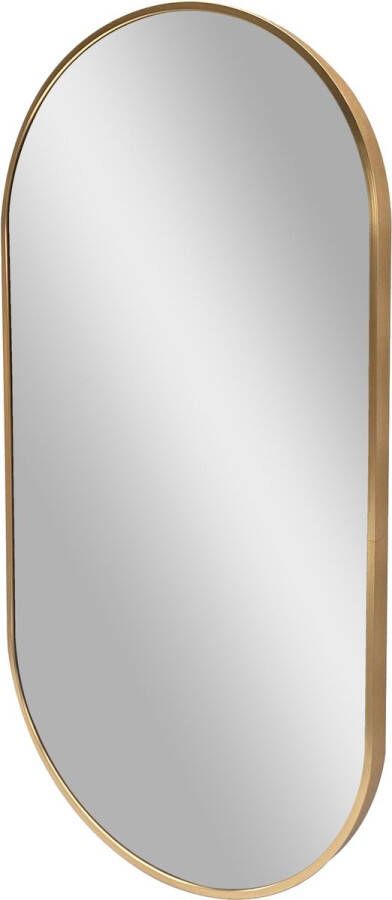 Unbranded Lange Spiegel Amaya Hangende spiegel 40x80 cm Goudkleurig Aluminium en glas Decoratieve spiegel