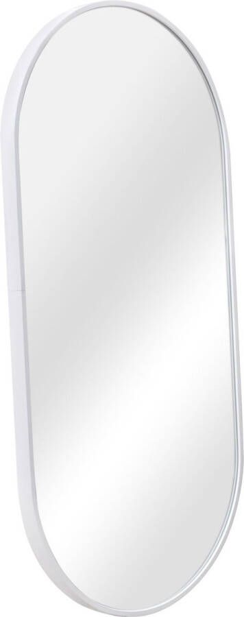 Unbranded Lange Spiegel Xavier Hangende spiegel 40x80 cm Wit Aluminium en glas Decoratieve spiegel