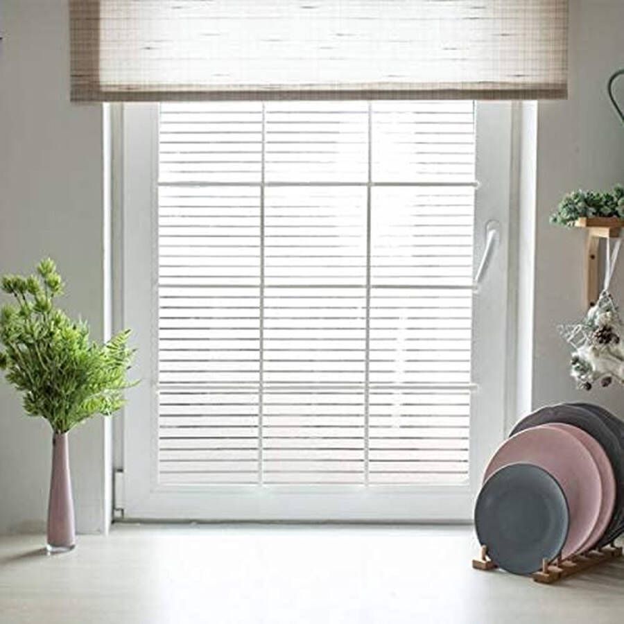 Unbranded Raamfolie voor privacy decoratief glinsterend zelfklevend statisch voor kantoor en thuis (45 x 400 cm)