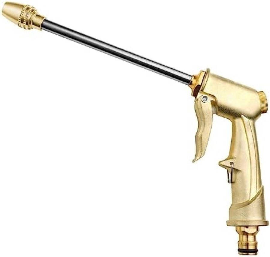 Unbranded Tuinslang Spuitpistool Zwaar Metalen Waterpistool Tuinslangmondstuk Hogedruksproeier Waterslang Spuitpistool Voor Planten Water Geven Reinigen Autowassen En Huisdieren Douchen
