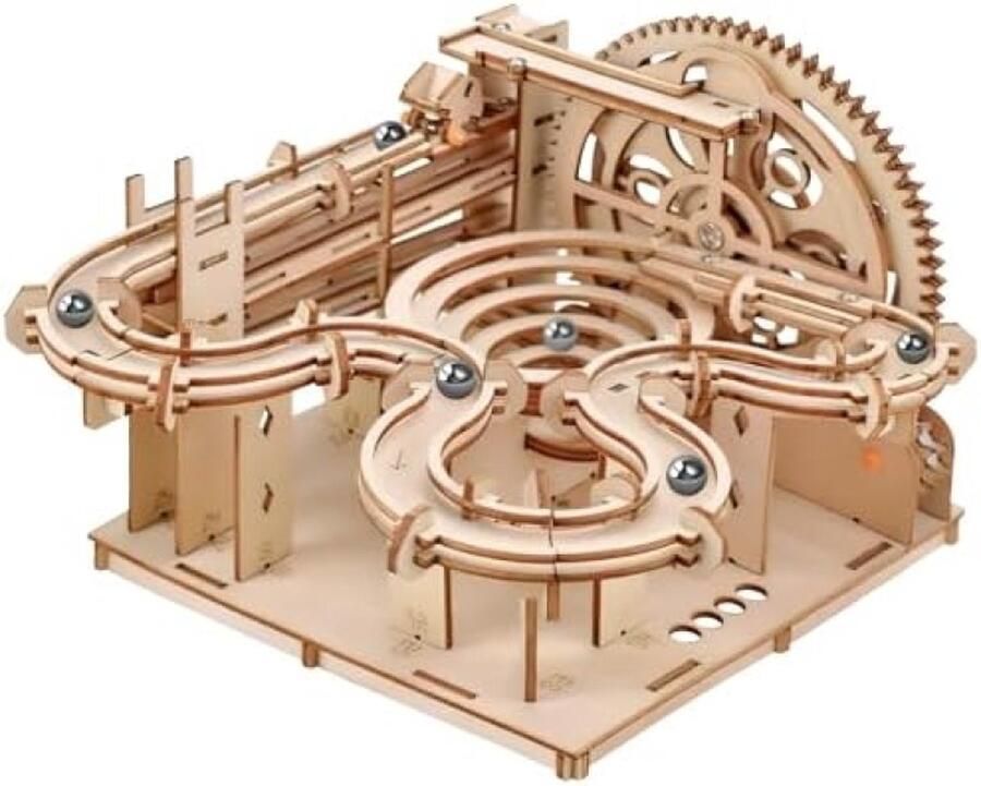 Unbranded Marmeren Run 3D Puzzel Houten Knikkerbaan Houten Decoratie