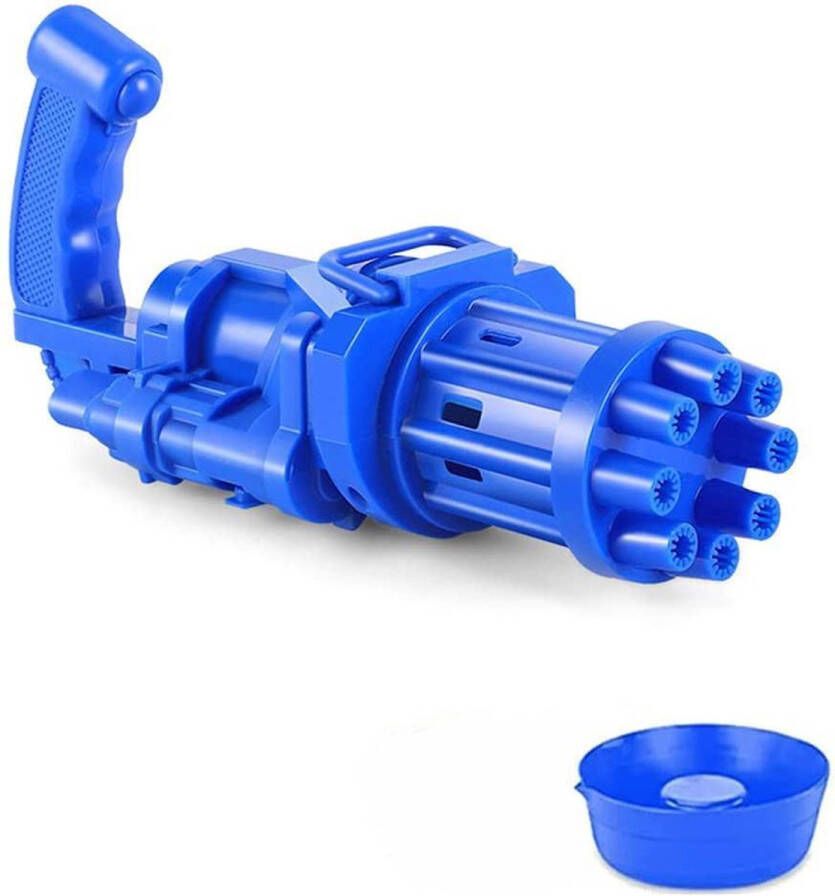 Unbray GATLING GUN Bubble machine- Bellenblaas pistool Mini bubbelgun- bubble maker-Speeldgoed Bellen machin-Bellenblazer blauw
