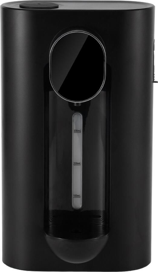 Unclip ZWART Mondwater Dispenser voor Badkamer met Magnetische Bekertjes en LED Display – Inclusief LADER en 2 Afwasbare Bekertjes – Hygiënisch en Gebruiksvriendelijk Badkamer Accessoires Mondspoeling Mondverzorging