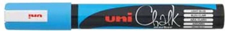 Paagman Uni-ball Krijtmarker Ronde Punt Van 1 8 Tot 2 5 Mm Lichtblauw