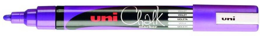 Uni-ball Krijtstift Chalk rond paars 6 stuks