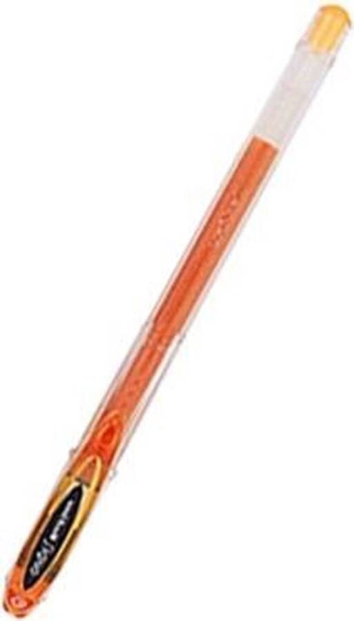 Uni-ball Oranje Gelpen Signo UM-120 Gel Pen Gel pen met snel drogende licht- en water resistente inkt 0.7mm schrijfbreedte