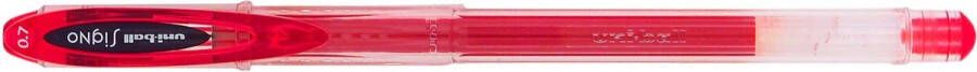 Uni-ball Rode Gelpen Signo UM-120 Gel Pen Gel pen met snel drogende licht- en water resistente inkt 0.7mm schrijfbreedte