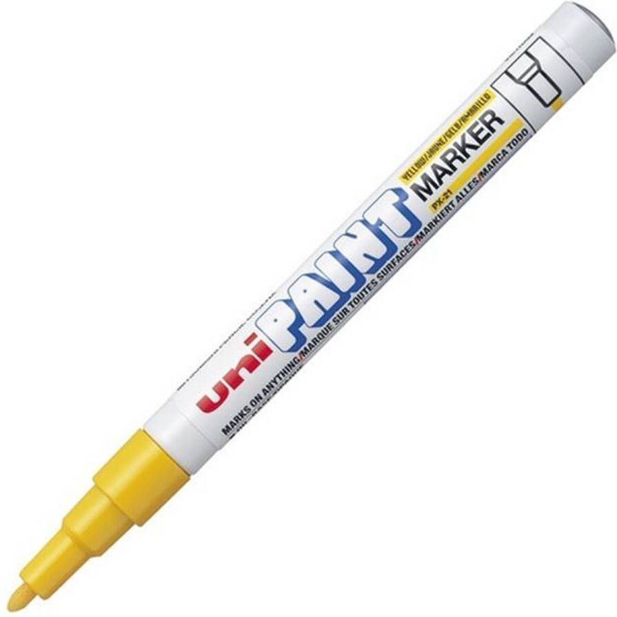 Uni-ball Uni Paint PX-21 Paint Marker Gele verfstift met 0.8 – 1.2 mm punt