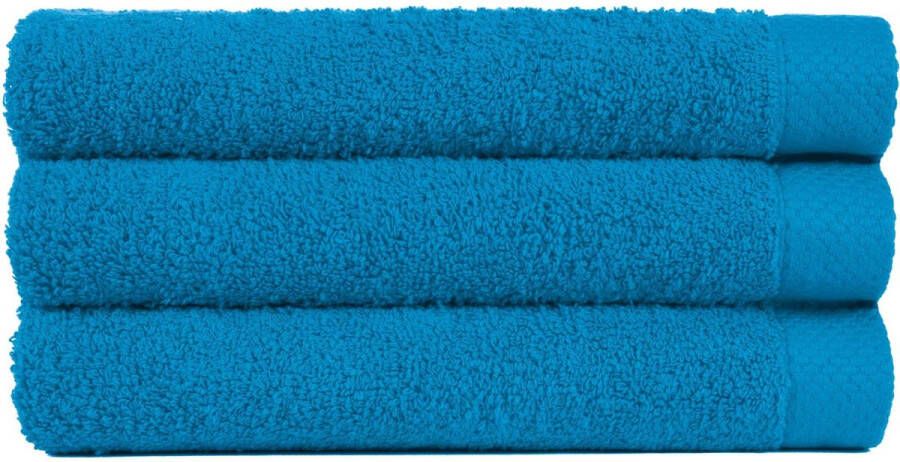 Uni pure royal Douchelaken 70x140 cm Turquoise 3 stuks