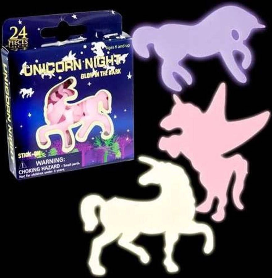 Unicorn night Unicorn Glow In The Dark Set 24 Stuks Eenhoorn Muurstickers Plafondstickers Stickers Meisje Lichtgevende Eenhoorns Kinderkamer Versiering Muurstickers Stickers Meidenkamer Licht Versiering Sterrenhemel