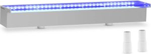 Uniprodo Overstromingsdouche {{net_lengte}} cm LED-verlichting Blauw Wit {{lip_lengte}} mm waterafvoer