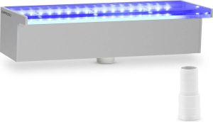 Uniprodo Douche {{net_lengte}} cm LED-verlichting Blauw Wit {{lip_lengte}} mm waterafvoer