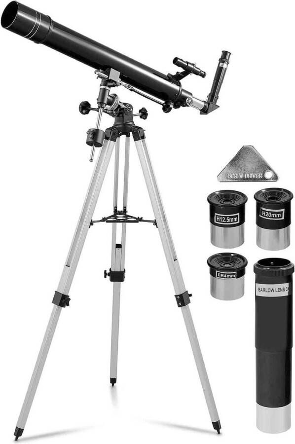 Uniprodo telescoop Ø 80 mm 900 mm statief