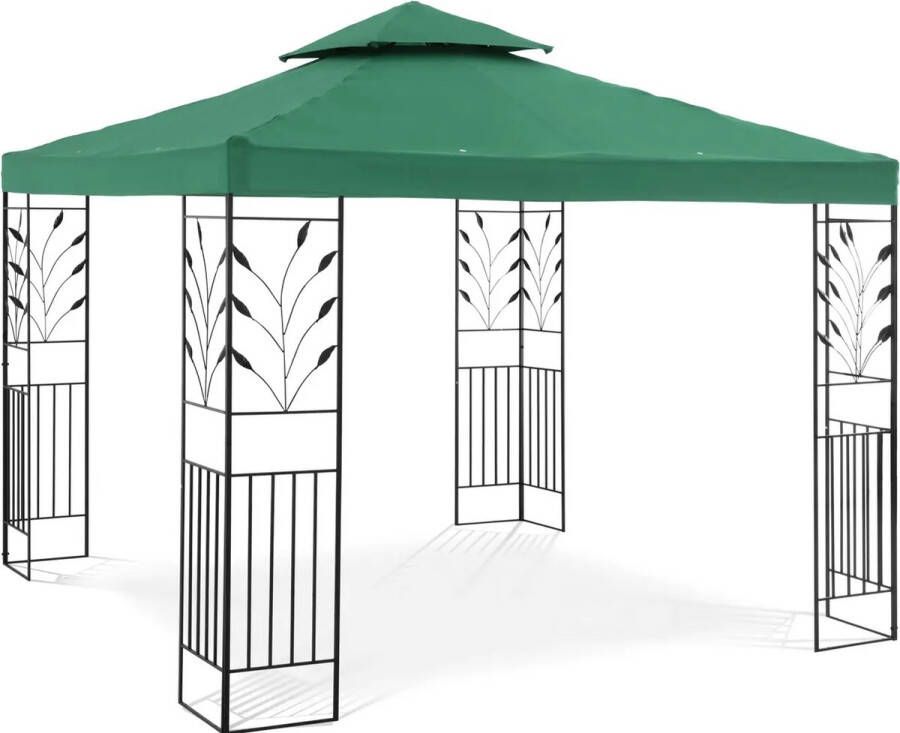 Uniprodo Tuin Pergola 3 X 3 M 180 G m² Donkergroen Uni_pergola_3x3g