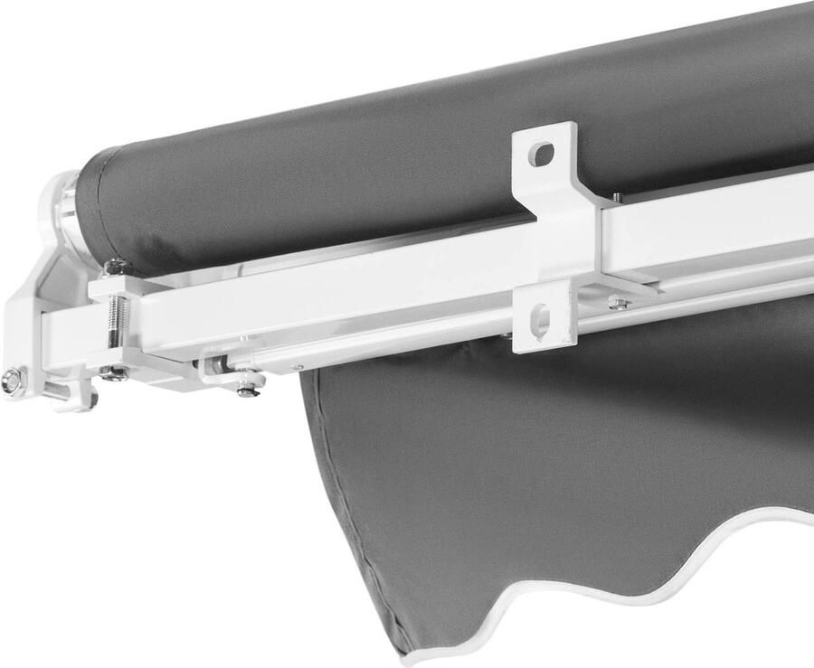 Uniprodo Luifel voor balkon terras handmatig 200 x 250 cm UV-bestendig antracietgrijs