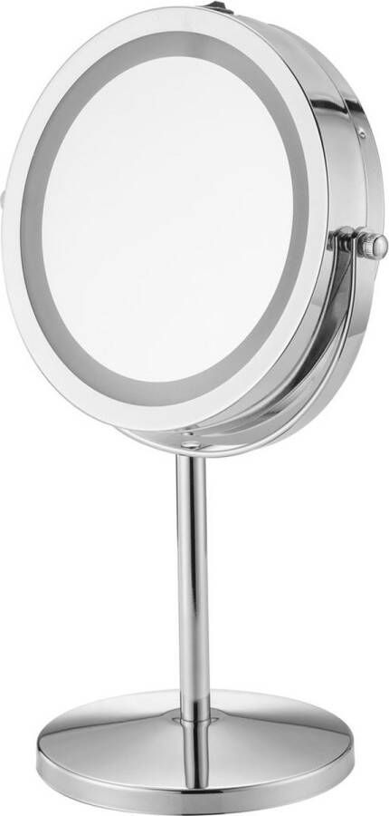 Uniq Large Make-up Spiegel met LED Verlichting en 5x Vegroting Make-up en Scheer Spiegel