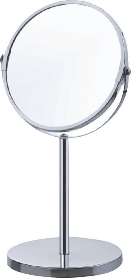 Uniq Make-up Spiegel met 5x Vegroting Make-up en Scheer Spiegel Staande spiegel Zilver