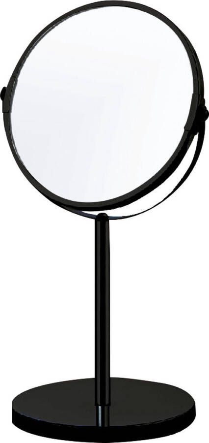 Uniq Make-up Spiegel met 5x Vegroting Make-up en Scheer Spiegel Staande spiegel Zwart