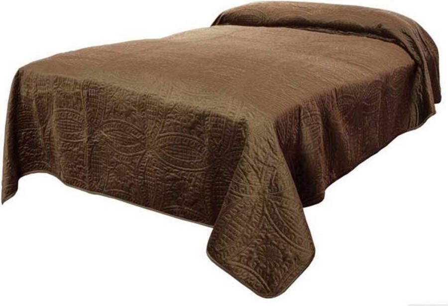 Unique Living Bedsprei Veronica 170x220cm taupe