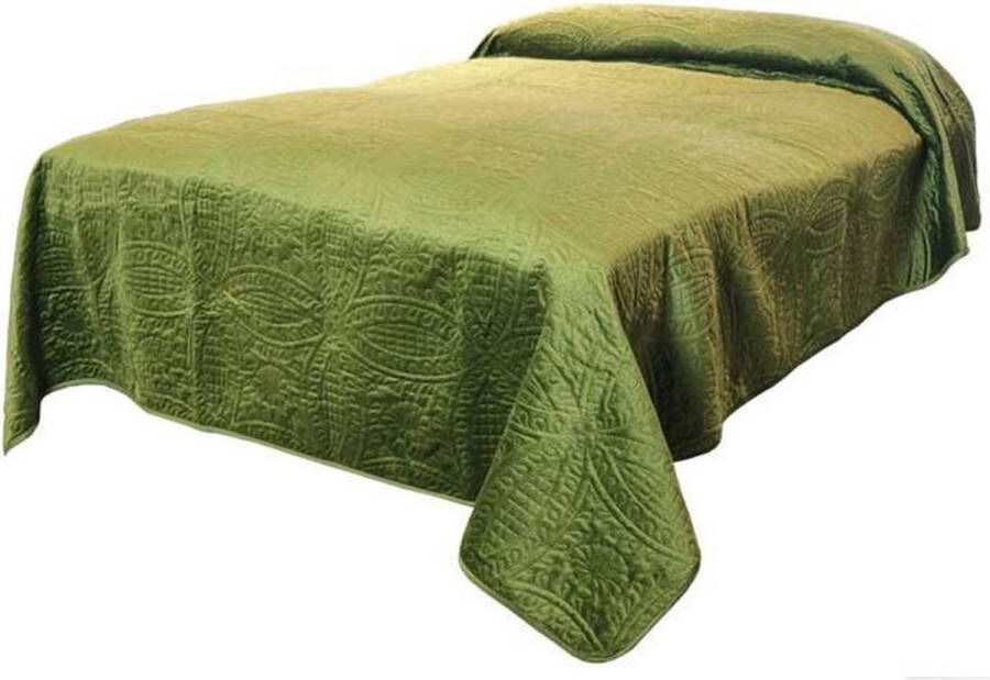 Unique Living Bedsprei Veronica 240x280cm green