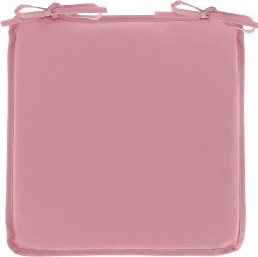Unique Living Chairpad Unique Outdoor 38x38x2 5cm old pink Kussen woonkamer of slaapkamer