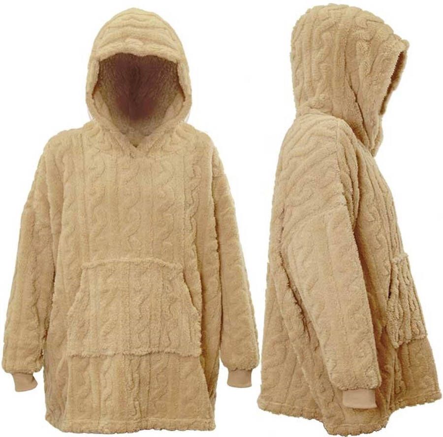 Unique Living Hoodie Pleun 70x50cm Latte