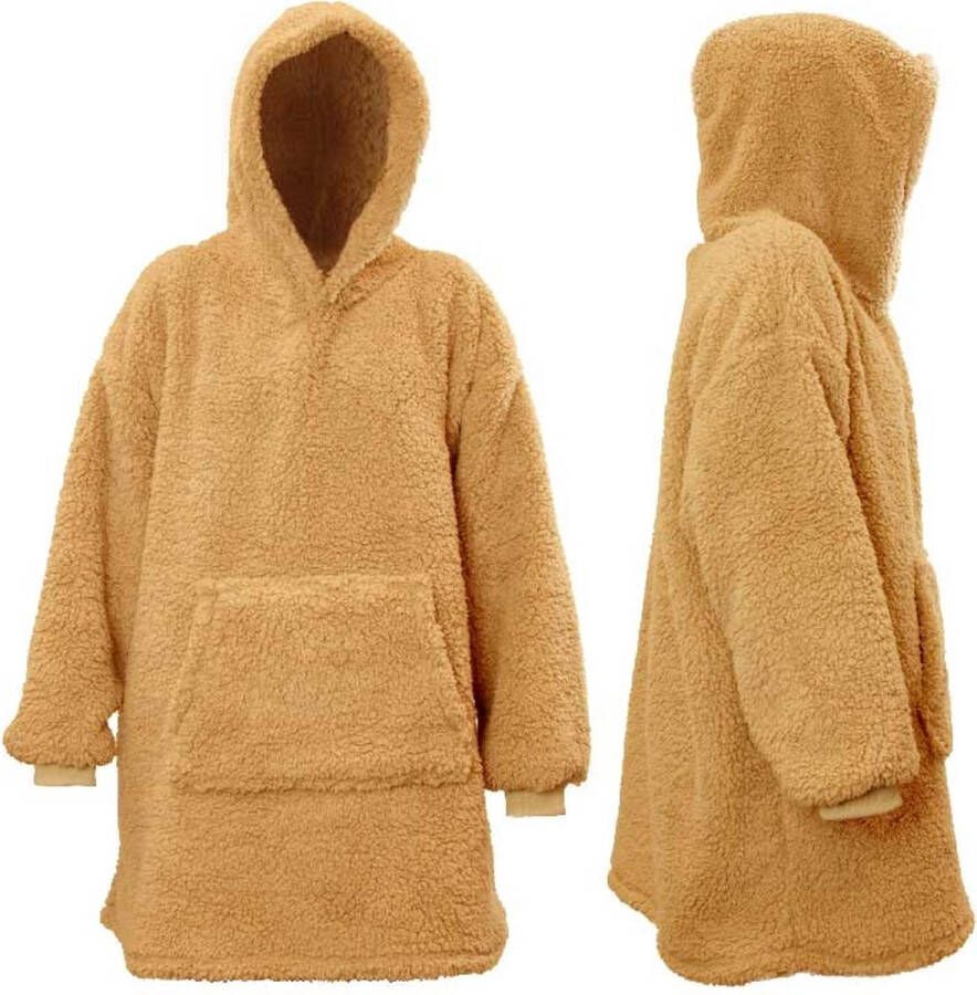 Unique Living Hoodie Teddy 70x50cm Latte