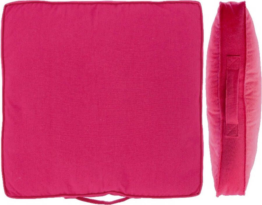Unique Living Kussen Madia 45x45x5cm Fuchsia