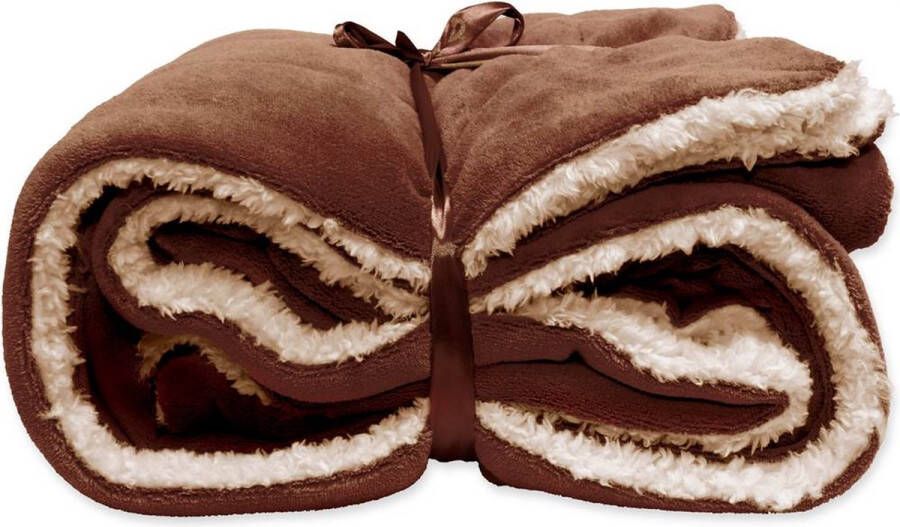 Unique Living Plaid Lars Polyester Bruin 150 x 0 x 200 cm (BxHxD)
